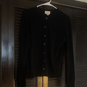 Classic Black Cardigan Sweater